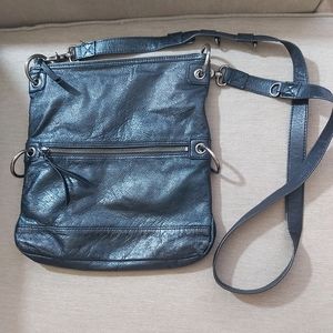 Stylish Black Leather Crossbody Bag
